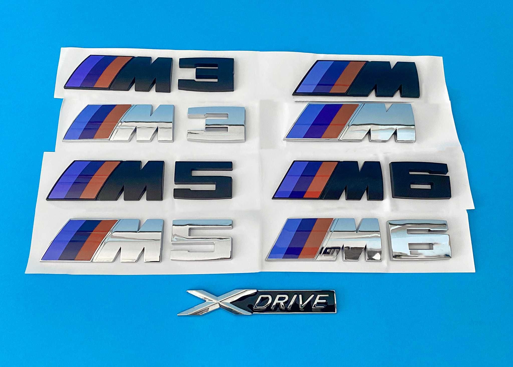 Bmw емблема, m5, m3, m6, бмв, надпис, букви, бадж, стикер, e60,e90,f10 ...