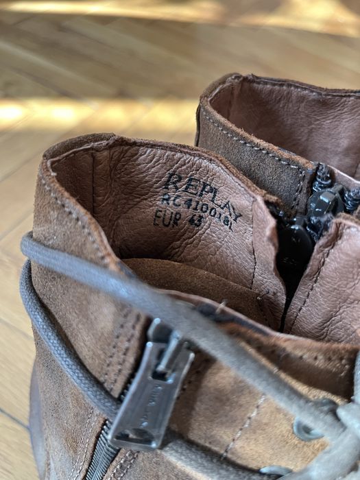 Нови мъжки обувки (боти) REPLAY 43 от естествена кожа