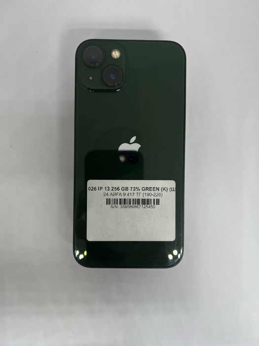 13 128 gb 73% green