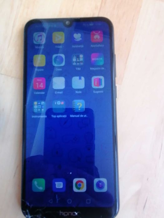 TELEFON SMARTPHONE HONOR 8A Dual SIM, Liber de rețea, Funcțional  + Cablu -  Display spart