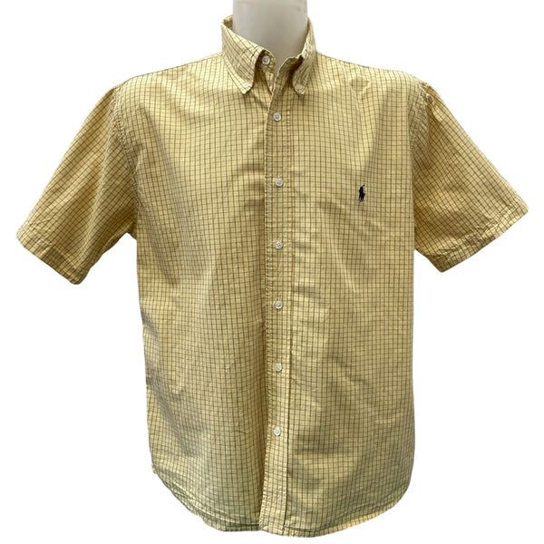 Мъжка риза POLO Ralph Lauren размер L жълто каре