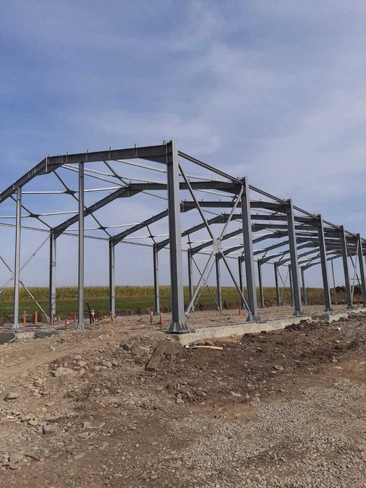 Vand hala completa la cheie, sau doar structura metalica