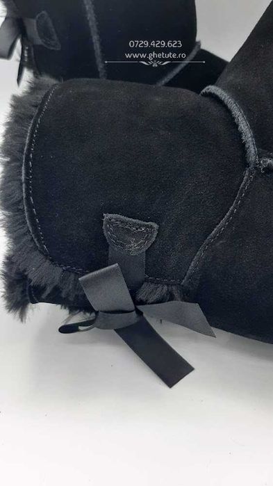 Ghete / cizme mini UGG - piele NATURALA, bailey bow,35 la 40
