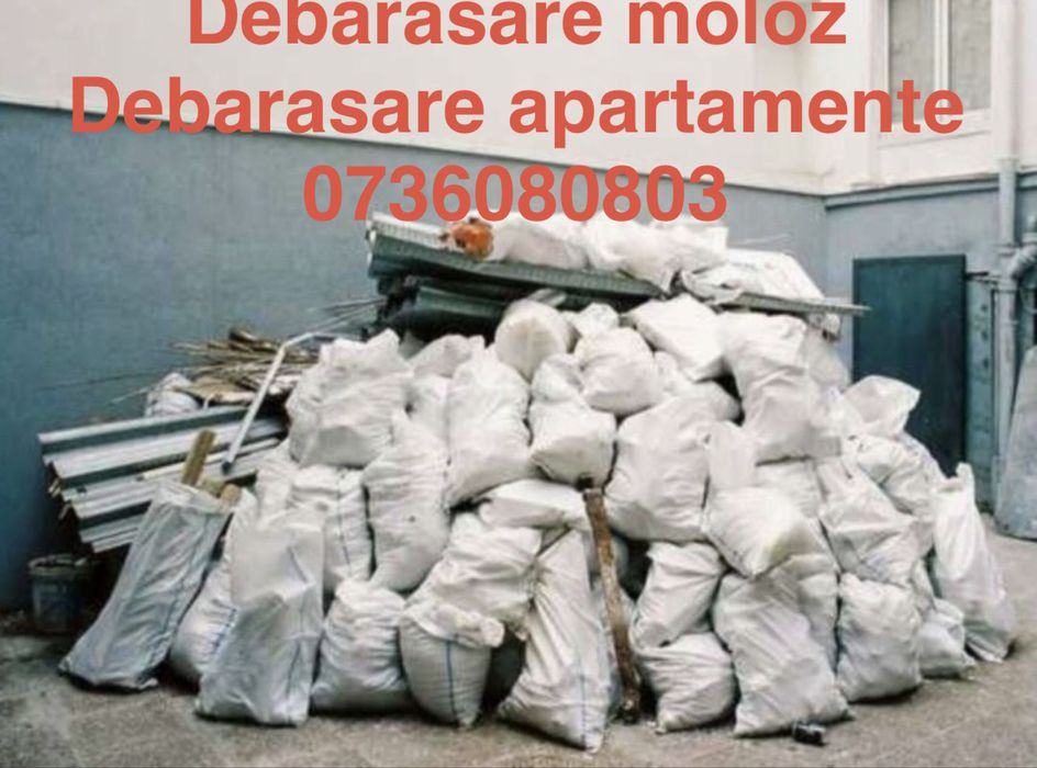 Transport moloz gunoi debarasam apartamente