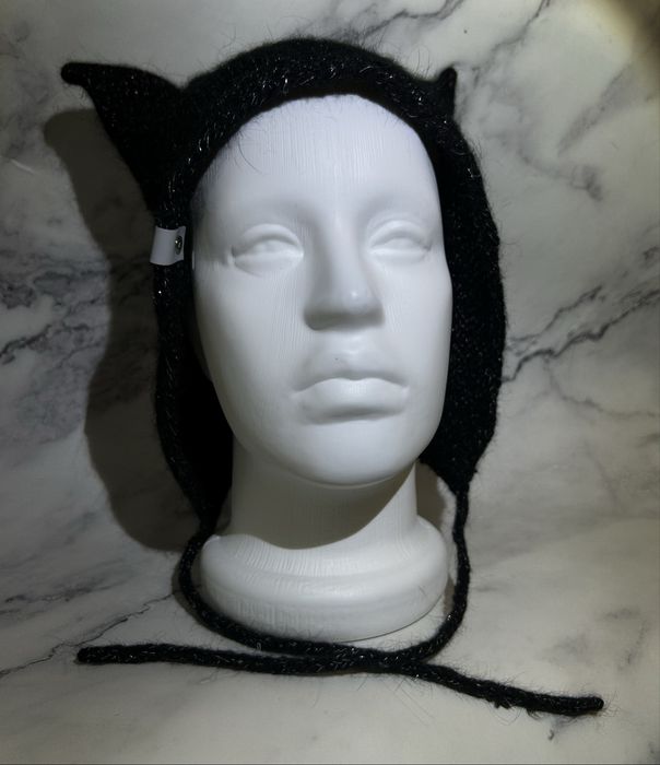 Шапка с ушками ушами чепчик