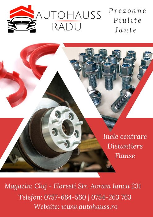Flanșe Distanțiere Audi A3 A4 A6 A8  Q2 Q3 prindere 5 x 112butuc 57.1