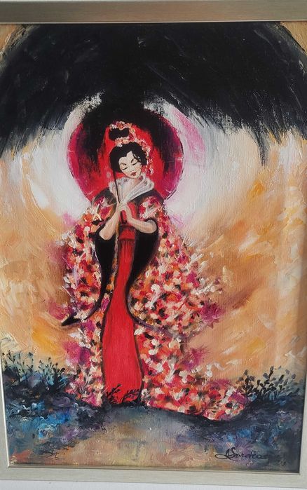 Cadou elegant si decorativ, modern nou, decorativ-GHEISA-pictor roman