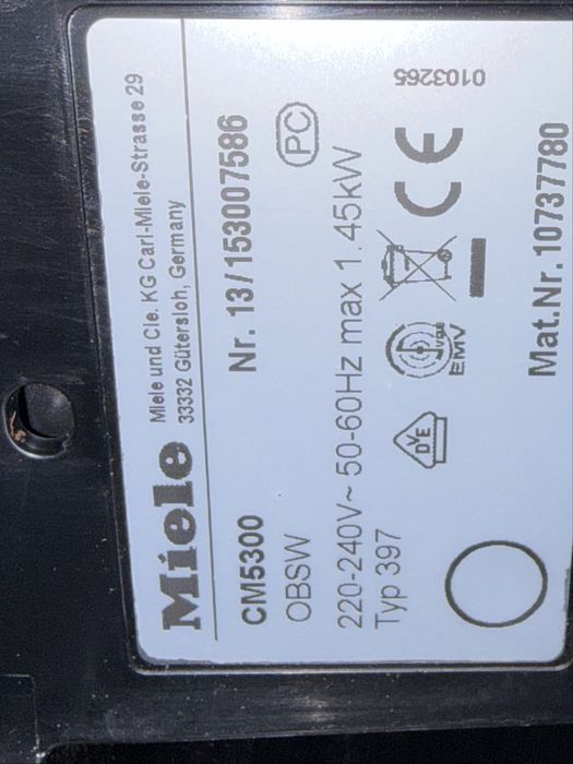 Кафемашина Miele CM5