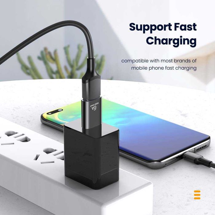 Адаптер   с USB OTG на Type C,  USB типа «мама» на USB «папа»