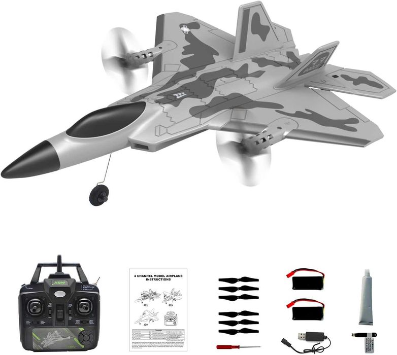 RC самолет изтребител SG-F22 (F-22)дистанционно 2.4GHz,4 канала,Xpilot