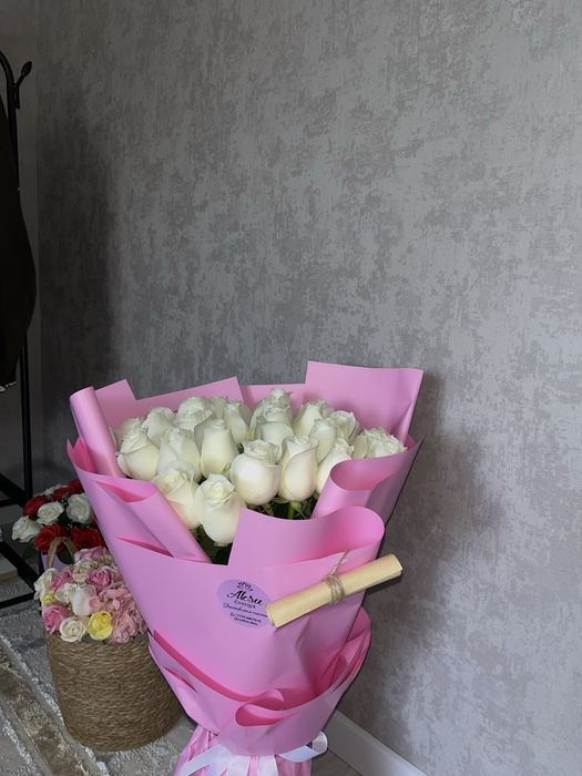 Свежие розы 31 штук