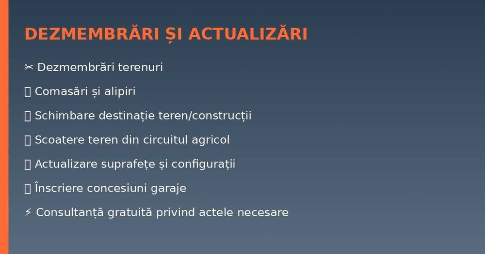 Servicii de Cadastru și Topografie - Inginer autorizat ANCPI