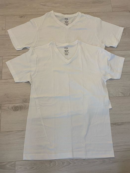 Set 3 tricouri in V bumbac, marimea L, noi