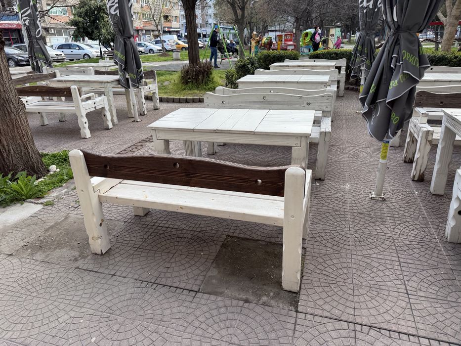 Дървени градински комплекти