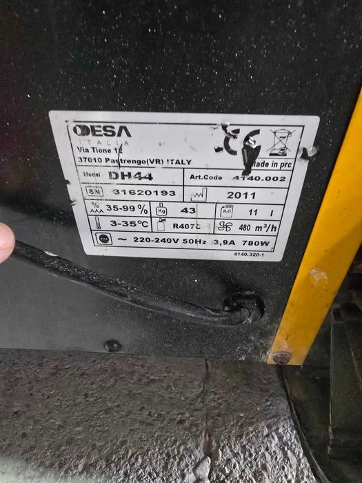 Dezumidificator Profesional Master (Desa) DH 44 - 40L/24h - Heavy Duty