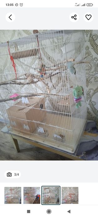 Большая клетка для попугаев