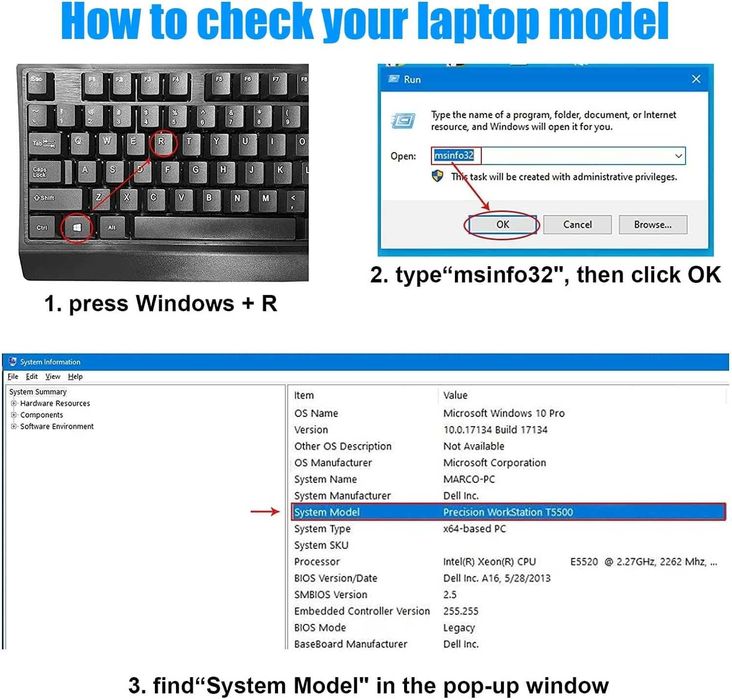 HJTPOWER 3HWPP Батерия за лаптоп Dell Latitude 14 15 Precision 3541