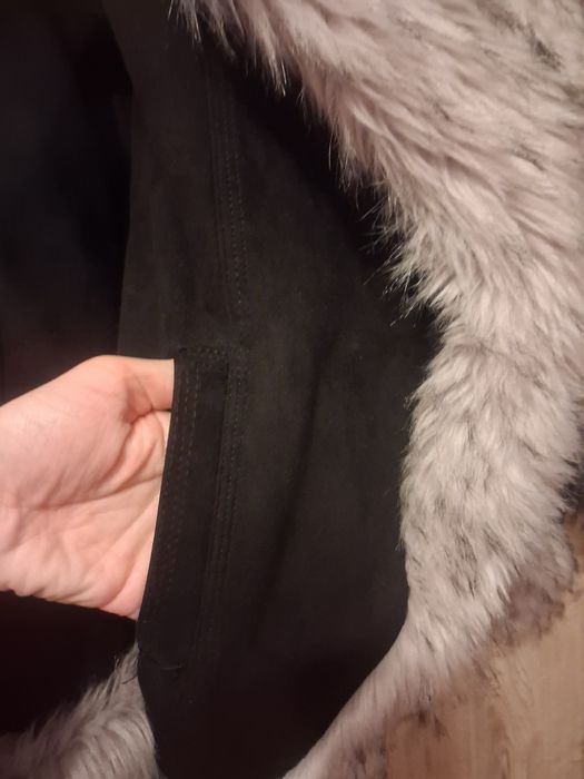 Blană artificială cu gluga