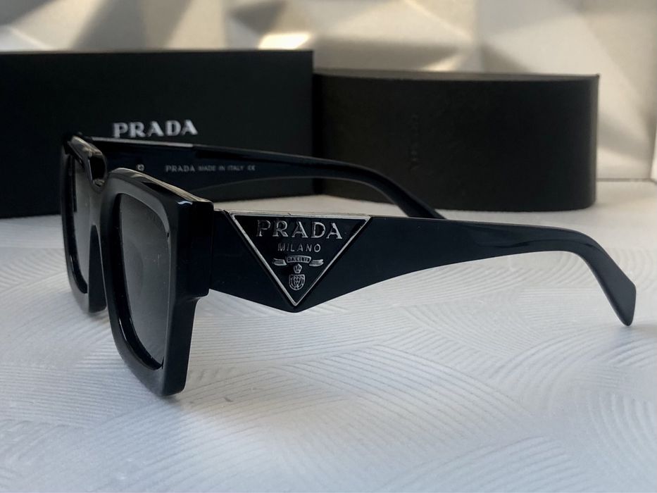 Дамски слънчеви очила котка многоъгълни черни