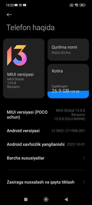 Poco 3x pro 8/128