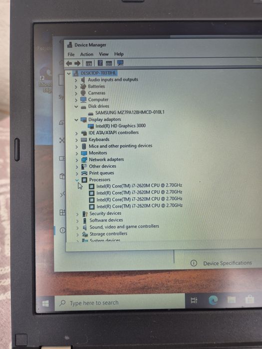 Laptop Lenovo i7 ssd