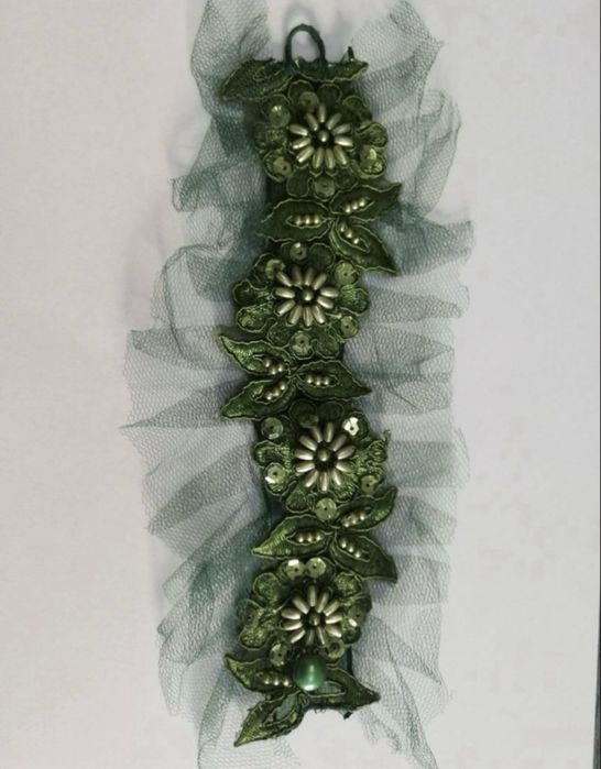 Set mansete si brosa - hand made