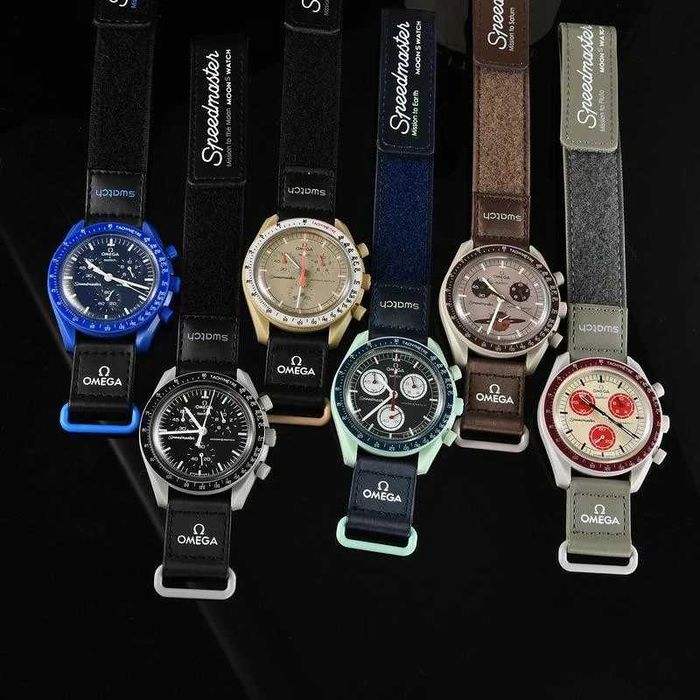 Ceas SWATCH X OMEGA MISSION TO THE MOON MOONPHASE Chronograf Superb Nou 2026 !!!