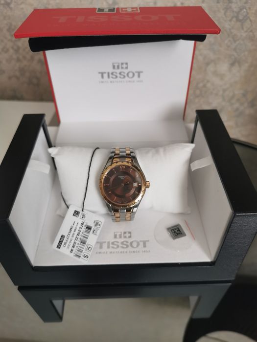 Ceas Tissot dama argintiu și auriu