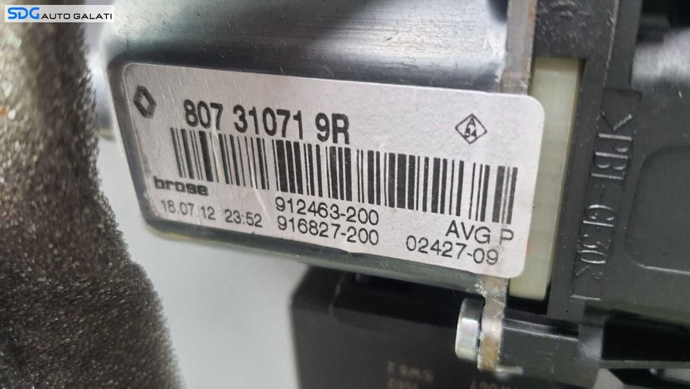 Macara Electrica pentru Geam Usa Portiera Stanga Fata Renault Megane 3 2008 - 2015 [C1653]