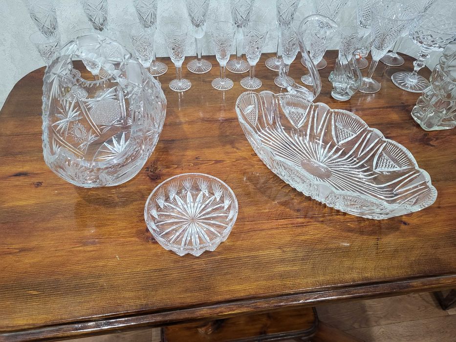 Советские хрустальные вазы, винтаж