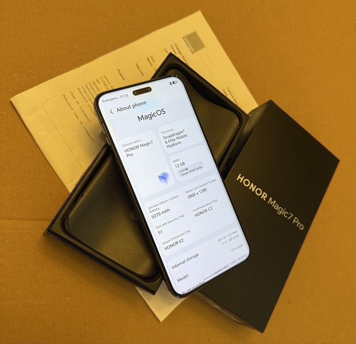 Huawei HONOR Magic 7 PRO 512GB 5G CA NOU ! GARANTIE ! 12GB ram 50MP 120Hz 5000nits