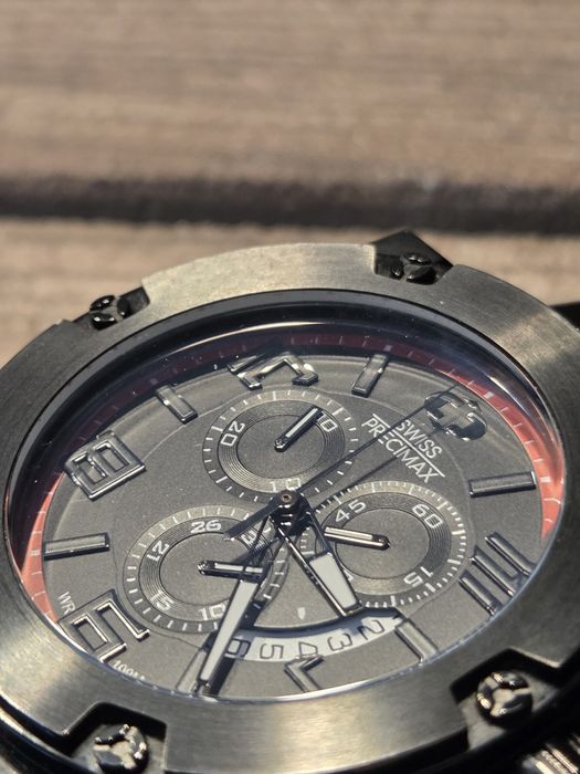 Ceas Swiss Precimax Chronograph Sapphire Crystal 100M – Full Black