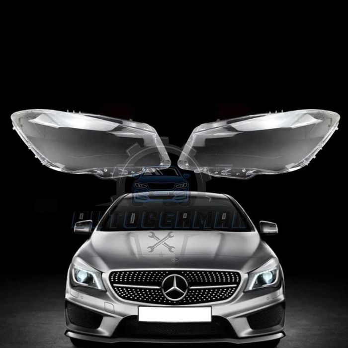 Капаци фарове Mercedes W117 CLA (14-16) стъкло фарове крушки Мерцедес ЦЛА xenon