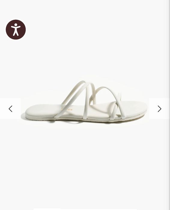 Tkees бели нови чехли номер 40