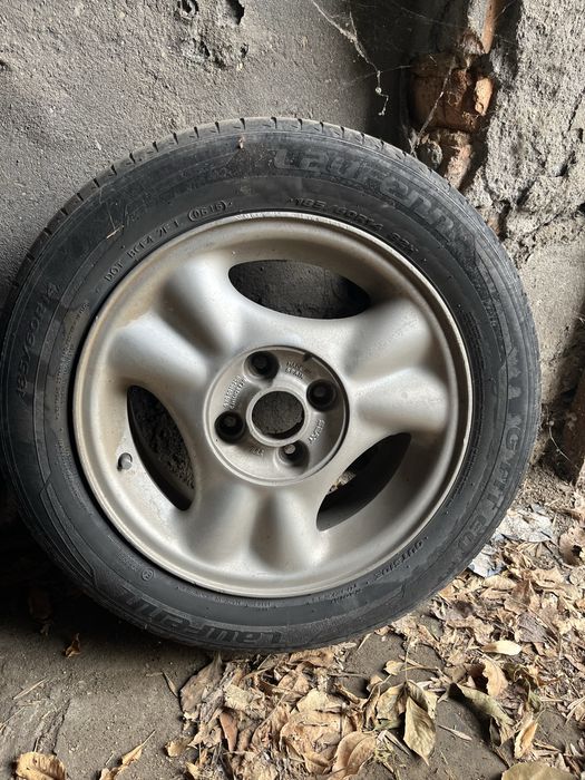 Ляти джанти с летни гуми 14 цола за сеат, фолксваген 4х100