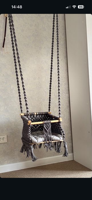 Качеля макраме ручной работы