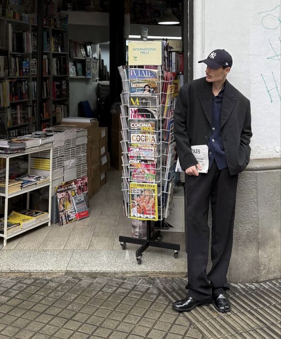 Оверсайз кроп блейзер/пиджак