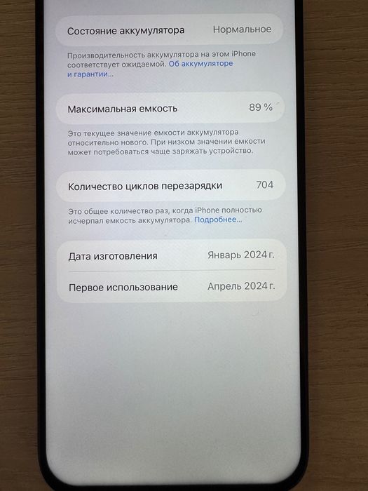 iPhone 15 pro max 256 гб 89%
