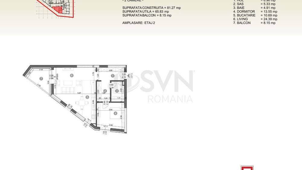 Apartament 2 camere I Complex T26