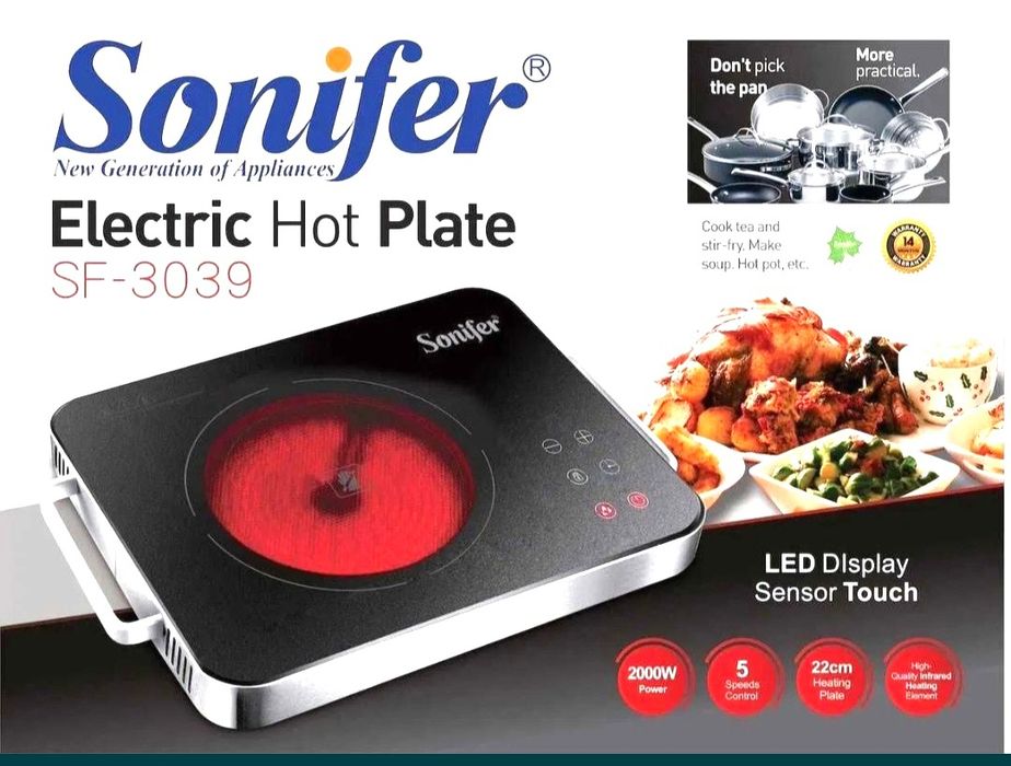 Sensorli Elektro plita SONIFER brendi ostida
