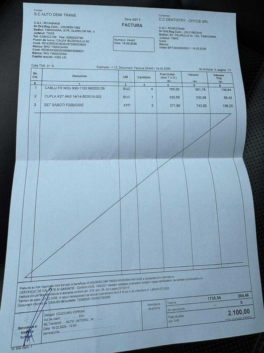 Platforma auto remorca 2000 kg 2017