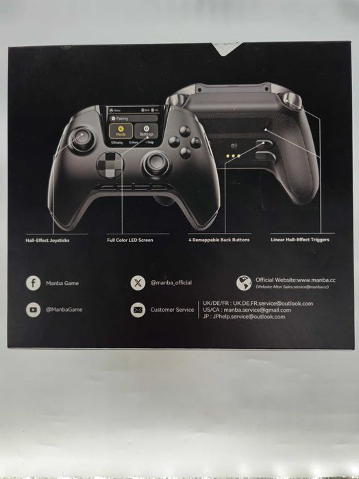 Controller Gaming Wireless Manba One, Ecran LED, Hall Effect - Grad E