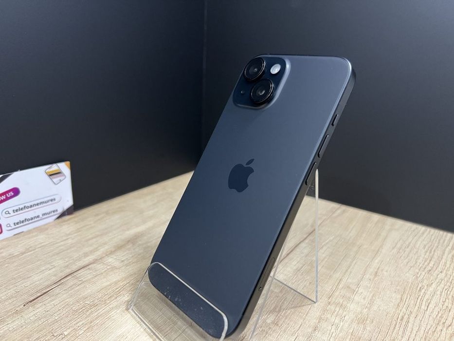 Iphone 15 128Gb Black Second-Hand 3 ani garanție, Telefoane Mures
