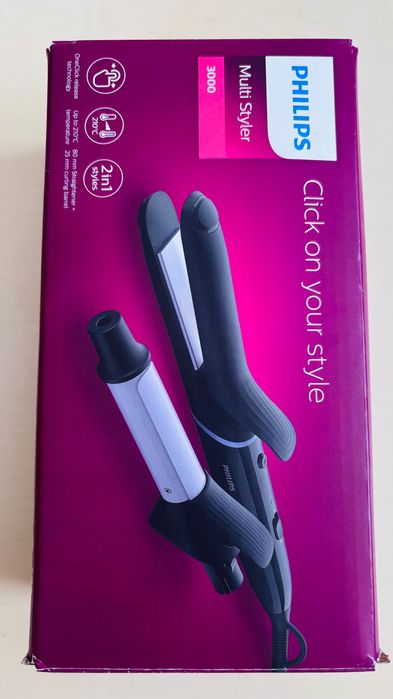 Преса за изправяне и маша за коса Philips StyleCare Multi-Styler 3000