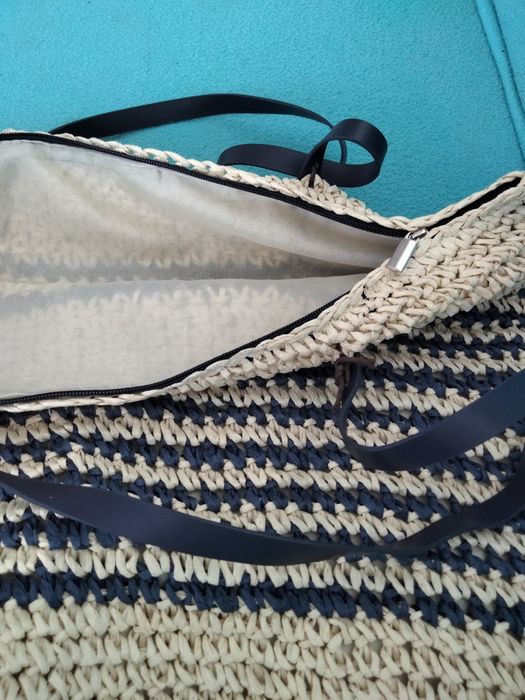 Чанта за жена. Лятна. натурална.