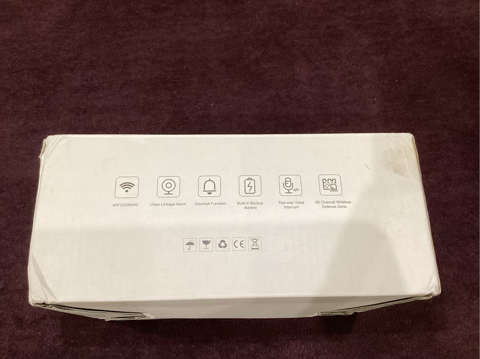 Alarma apartament Wireless LCD 4.3" Wifi GSM 4G, Onshop, Tuya Smart, 2x pir, Alb