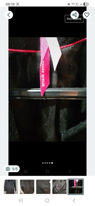 Palton damă S-M  negru