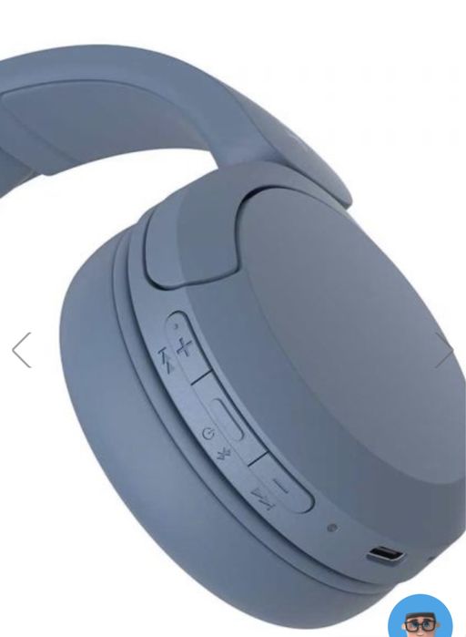 Casti On-Ear Sony WH-CH520L, Wireless, Bluetooth, Microfon, Albastru