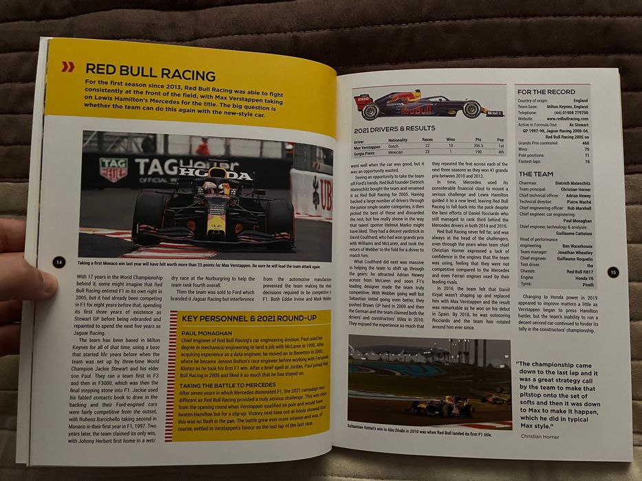 Годишник на F1 за сезон 2022г.