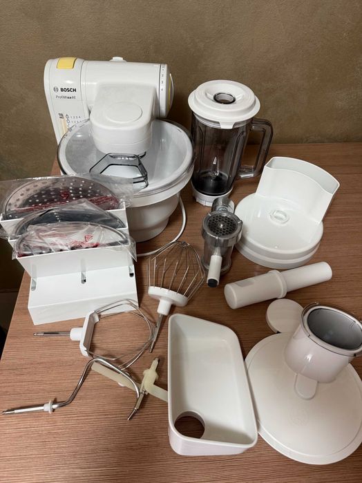 Robot de bucatarie Bosch MUM4655EU, 550 W, 4 viteze, bol 3.9 l, Alb.